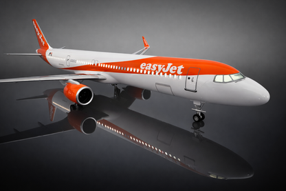 Airbus A321 Easy-Jet- Échelle 1:100 - Finition Premium Détaillée