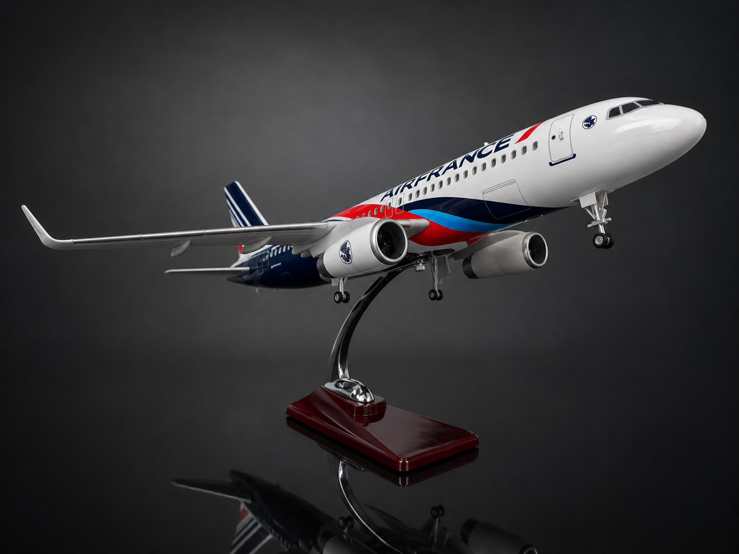 Airbus A320 Air France 🇫🇷 livrée Spéciale - Échelle 1:85 - 47 cm Finition Premium avec Led