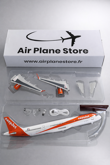 Airbus A321 Easy-Jet- Échelle 1:100 - Finition Premium Détaillée