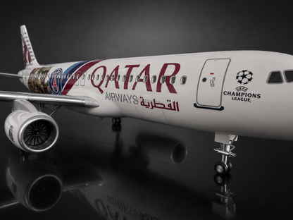 Airbus A320 Qatar 🇶🇦 livrée PSG - Échelle 1:85 - 47 cm Finition Premium avec Led