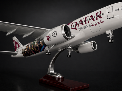 Airbus A320 Qatar 🇶🇦 livrée PSG - Échelle 1:85 - 47 cm Finition Premium avec Led
