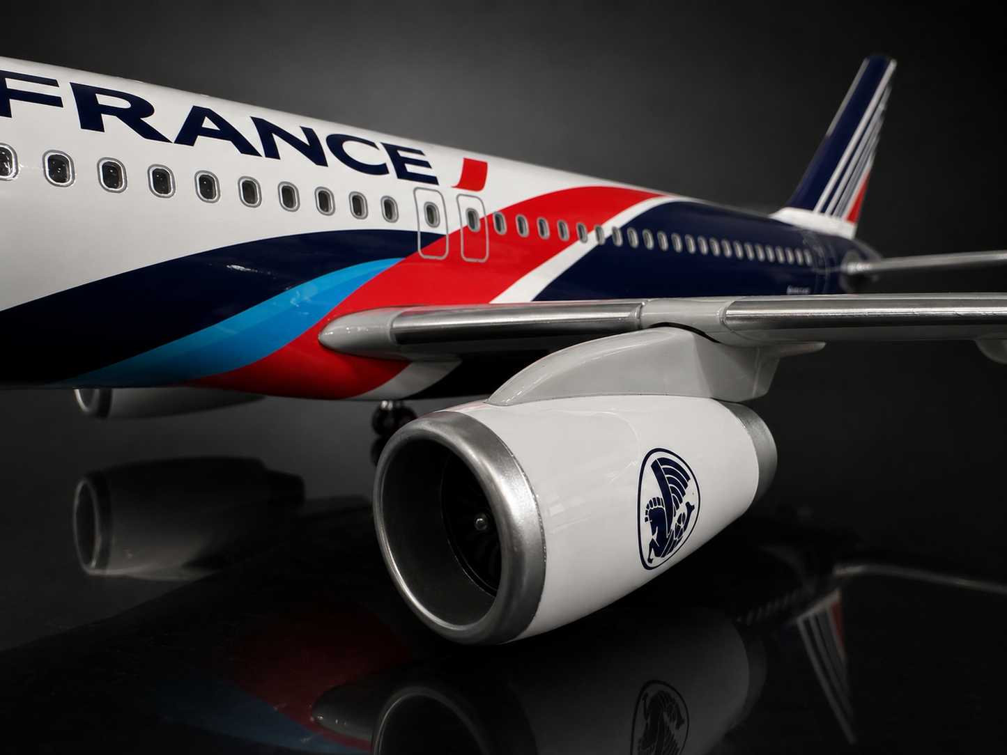 Airbus A320 Air France 🇫🇷 livrée Spéciale - Échelle 1:85 - 47 cm Finition Premium avec Led