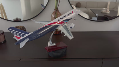 Airbus A320 Air France 🇫🇷 livrée Spéciale - Échelle 1:85 - 47 cm Finition Premium avec Led